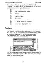 Предварительный просмотр 15 страницы Ectaco Partner ER586HT User Manual