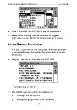 Предварительный просмотр 27 страницы Ectaco Partner ER586HT User Manual