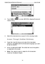 Предварительный просмотр 35 страницы Ectaco Partner ER586HT User Manual