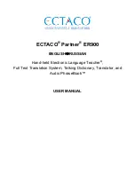 Предварительный просмотр 1 страницы Ectaco Partner ER900 User Manual