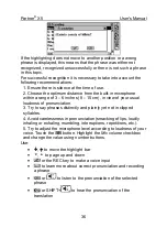 Preview for 36 page of Ectaco Partner ES-X5 User Manual