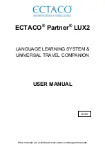 Ectaco Partner LUX2 User Manual preview