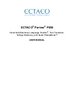 Ectaco Partner P850 User Manual preview