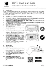 Preview for 1 page of ECTHERM ECPIN ET180 Quick Start Manual