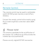 Предварительный просмотр 10 страницы ECTIVE RC 1 Installation And Operating Instructions Manual