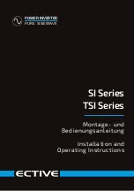 ECTIVE SI 10 Installation And Operating Instructions Manual preview