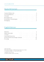 Preview for 2 page of ECTIVE SUNBOARD MSP Operating Instructions Manual