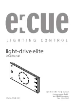 Preview for 1 page of ECUE light-drive elite Setup Manual