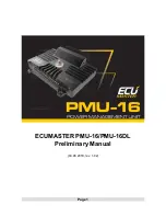 Ecumaster PMU-16 Preliminary Manual preview