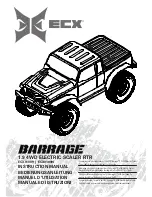 ECX Barrage ECX01009 Instruction Manual предпросмотр