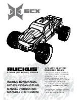 Предварительный просмотр 1 страницы ECX RUCKUS ECX03013 Instruction Manual