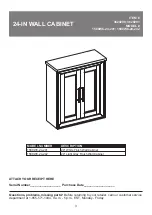 Предварительный просмотр 3 страницы ED 1580WC-24-201 Assembly Instructions Manual