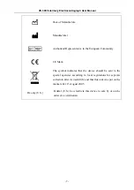 Preview for 14 page of Edan Instruments, Inc. VE-300 User Manual