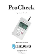 Preview for 1 page of Edaphic Procheck Operator'S Manual