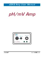 Preview for 1 page of eDAQ e-corder pH/mV Amp User Manual