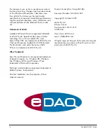 Предварительный просмотр 2 страницы eDAQ EA168 User Manual