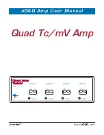 eDAQ Quad Tc/mV User Manual preview