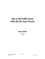 EDATA COMMUNICATIONS INC. DSL-2140 Series User Manual предпросмотр