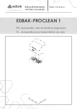 Edbak PROCLEAN 1 Installation Manual preview