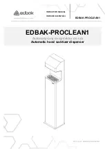 Preview for 1 page of Edbak PROCLEAN1 Instruction Manual