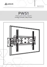 Edbak PWS1 Installation Manual предпросмотр