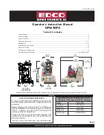 Preview for 3 page of Edco CPU-10FC Operator'S Instruction Manual