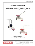 Предварительный просмотр 1 страницы Edco EDG-7 Operator'S Instruction Manual