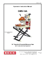 Edco GMS-14A Operator'S Instruction Manual предпросмотр