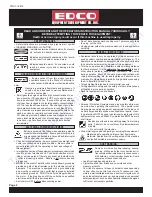 Предварительный просмотр 3 страницы Edco MAGNA-TRAP TMC-7 Operator'S Instruction Manual