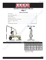 Предварительный просмотр 4 страницы Edco MAGNA-TRAP TMC-7 Operator'S Instruction Manual