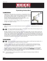 Предварительный просмотр 7 страницы Edco MAGNA-TRAP TMC-7 Operator'S Instruction Manual