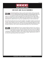 Preview for 3 page of Edco TL-9 TURBO-LITE Operator'S Instruction Manual