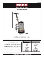 Preview for 5 page of Edco TL-9 TURBO-LITE Operator'S Instruction Manual