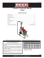 Preview for 3 page of Edco TS-14 Instruction Manual