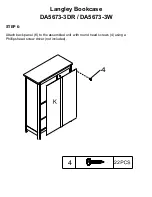 Preview for 10 page of Eddie Bauer Langley Bookcase DA5673-3DR Assembly Manual