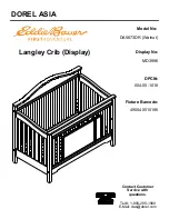 Eddie Bauer Langley Crib DA5673DR Manual preview