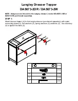 Preview for 5 page of Eddie Bauer Langley Dresser Topper DA5673-2DR Assembly Manual