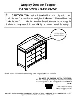 Preview for 6 page of Eddie Bauer Langley Dresser Topper DA5673-2DR Assembly Manual