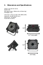 Preview for 4 page of Eddylight EDD-VP-S120 User Manual