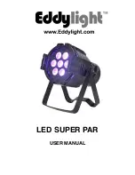 Eddylight LED SUPER PAR User Manual предпросмотр