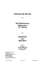 Eddystone Broadcast XE150 Series Installation And Operation Manual preview