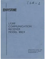 Eddystone 850/4 Service Manual предпросмотр