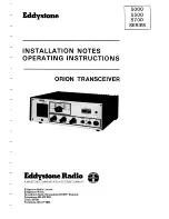 Eddystone Orion 5700 Series Installation Notes preview