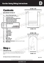 eDecks Garden Swing Fitting Instructions Manual предпросмотр