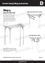 Предварительный просмотр 6 страницы eDecks Garden Swing Fitting Instructions Manual