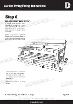 Предварительный просмотр 7 страницы eDecks Garden Swing Fitting Instructions Manual