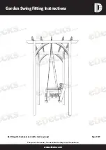 Предварительный просмотр 9 страницы eDecks Garden Swing Fitting Instructions Manual