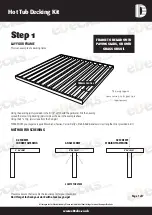 Preview for 1 page of eDecks Hot Tub Decking Kit Manual