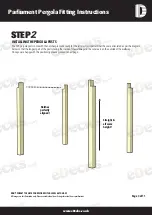 Предварительный просмотр 3 страницы eDecks Parliament Pergola Fitting Instructions Manual