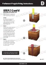 Preview for 4 page of eDecks Parliament Pergola Fitting Instructions Manual